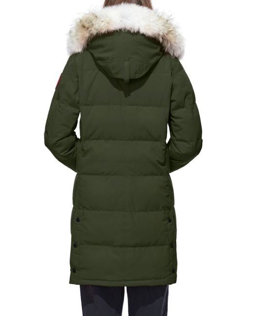 canada goose shelburne genuine coyote fur trim down parka