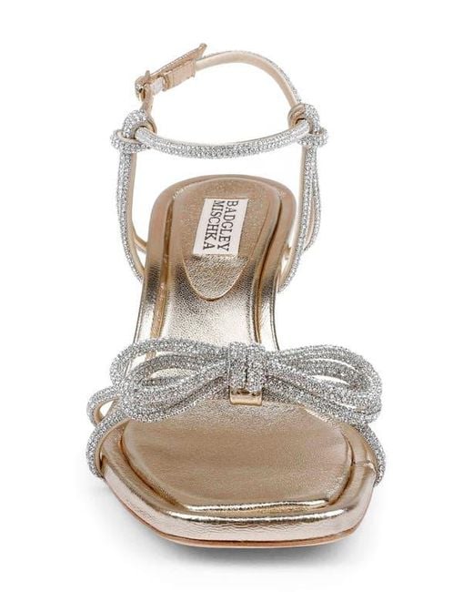 Badgley Mischka White Dandelion Ankle Strap Sandal