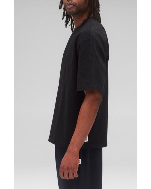 Reigning Champ Black Relaxed Heavyweight Jersey T-Shirt for men