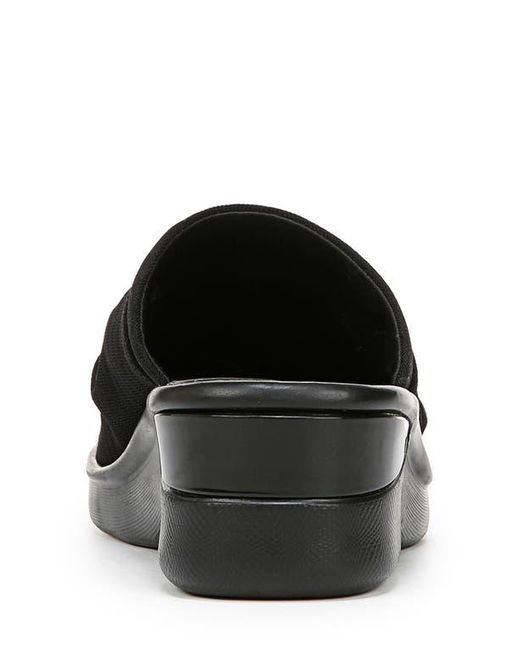 Bzees Black Smile 3 Open Toe Wedge Slide Sandal