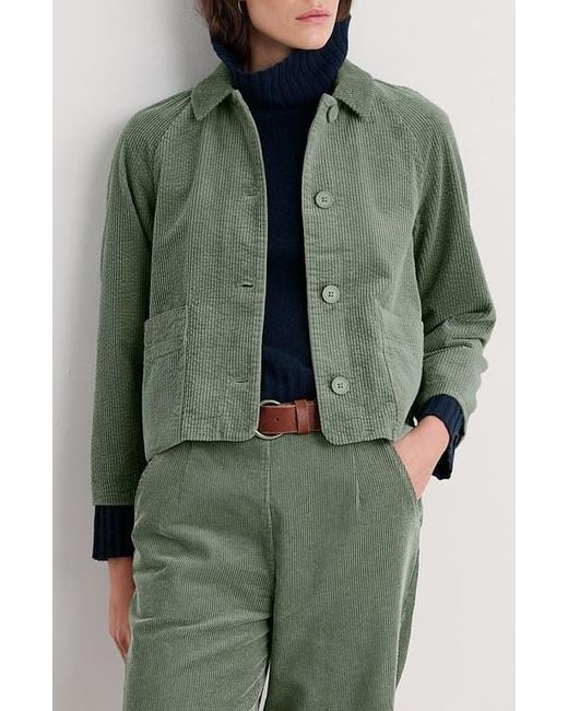 Seasalt Cornwall Green Ocean Mist Chore Jacket