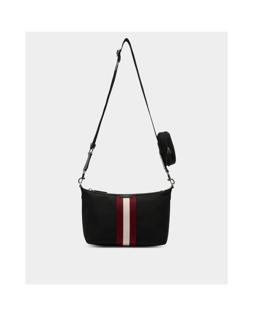 Bally Black Code Crossbody Bag for men