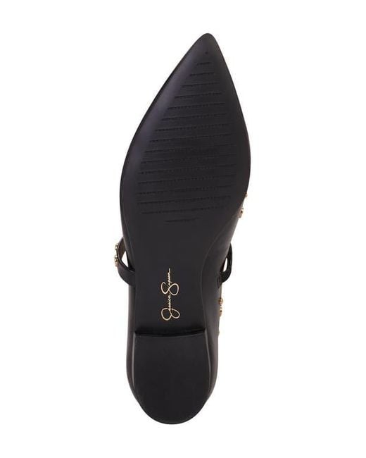 Jessica Simpson Black Kiann Pointed Toe Flat