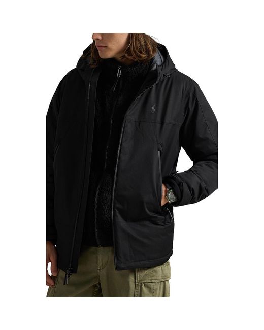 Polo Ralph Lauren Black The Eastview Hooded Jacket for men