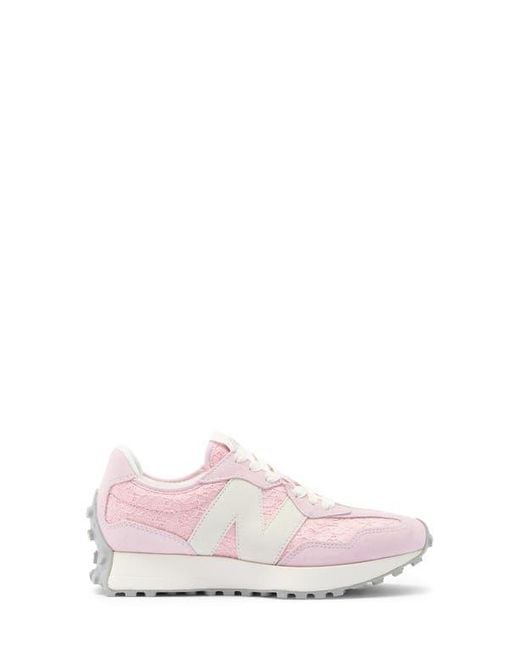 New Balance Pink 327 Lace Sneaker