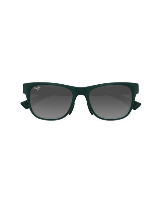 Maui Jim Black Kapeau 54Mm Polarizedplus2 Rectangular Sunglasses for men