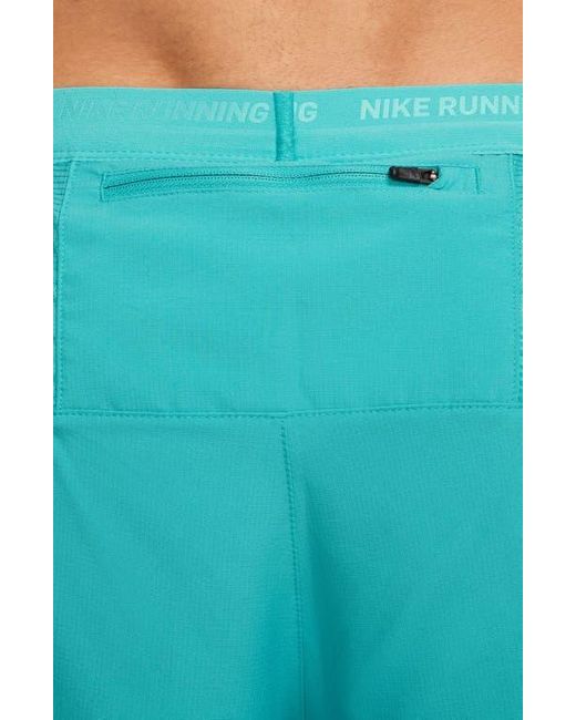 Nike Blue Dri-Fit Stride 2-In-1 Running Shorts for men