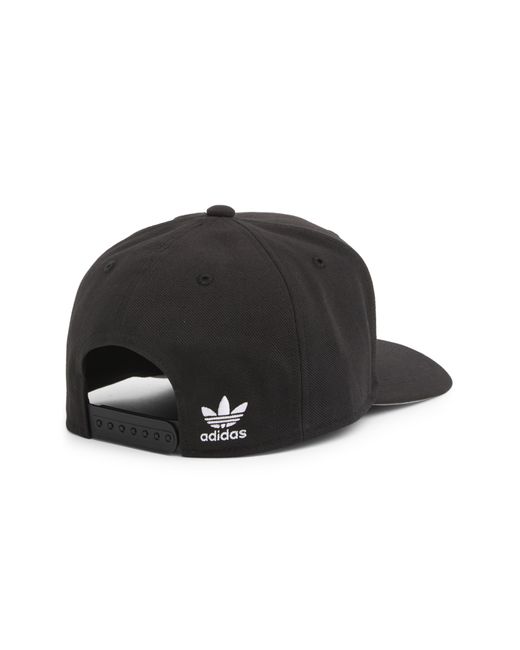 Adidas Black Modern Structure Snapback Hat for men