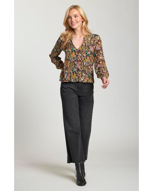 Apny Black Printed Top
