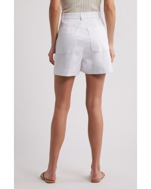 Spanx Blue Spanxsupersmooth Stretch Twill Shorts