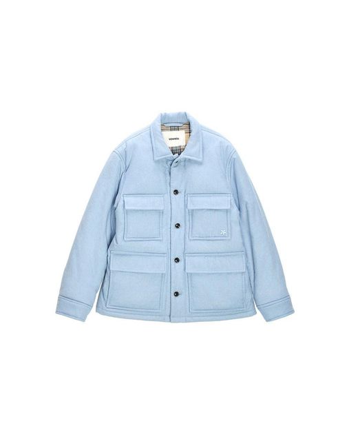 vowels Blue Cashmere Primaloft Chore Jacket for men