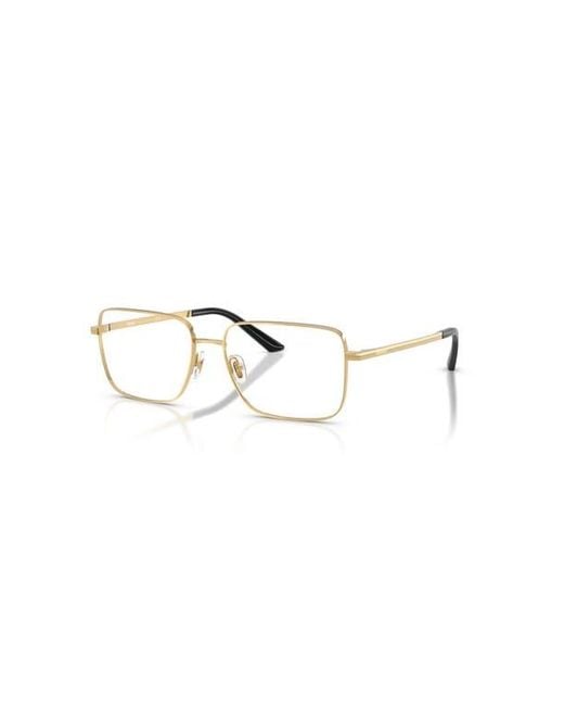 Versace Metallic 57Mm Rectangle Optical Glasses for men