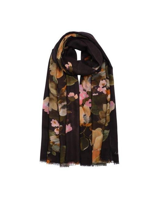 Echo Black Painted Floral Wrap