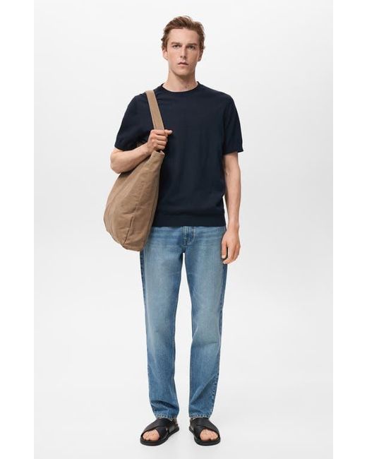 Mango Blue Bob Regular Fit Jeans for men