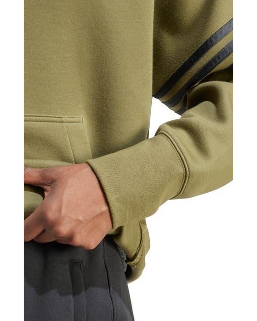 Adidas Green Neuclassics Oversize Pullover Hoodie for men