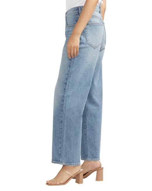 Silver Jeans Co. Blue The Slouchy High Waist Wide Leg Jeans