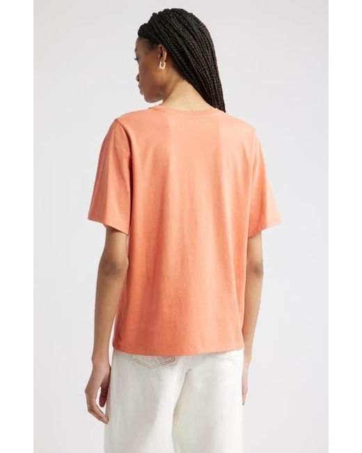 Nordstrom Orange Relaxed Fit Pima Cotton Crewneck T-Shirt