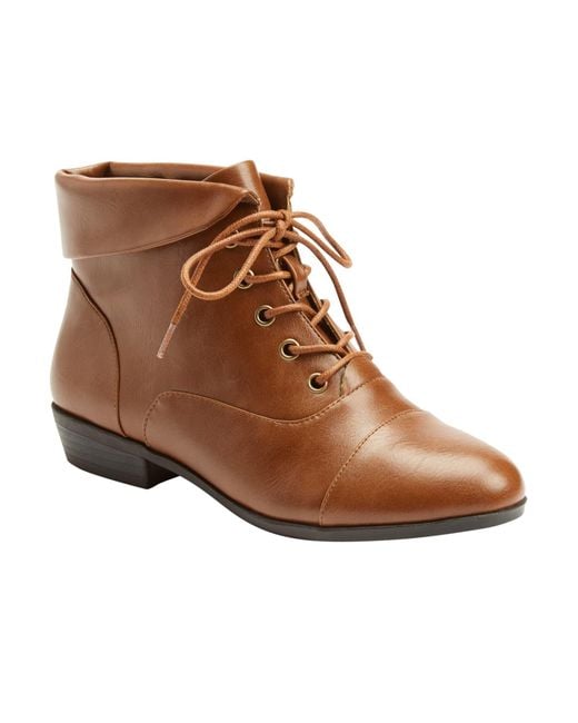 Comfortview Brown The Darcy Bootie