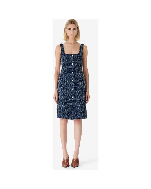 iro denim dress Vanina in Blue Iro lenay Color:M-Emerald flow-publish-backfilled Aishwarya Rai`s Best Cannes tie wrap closure lets