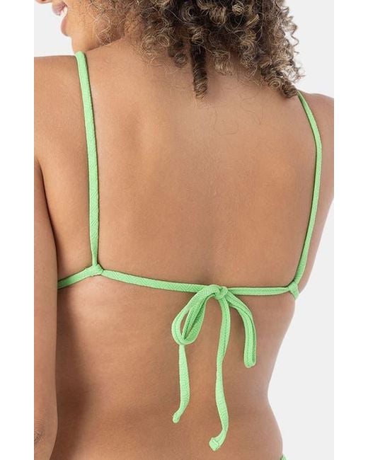 Roxy Green Haliewa Built Up Triangle Bikini Top