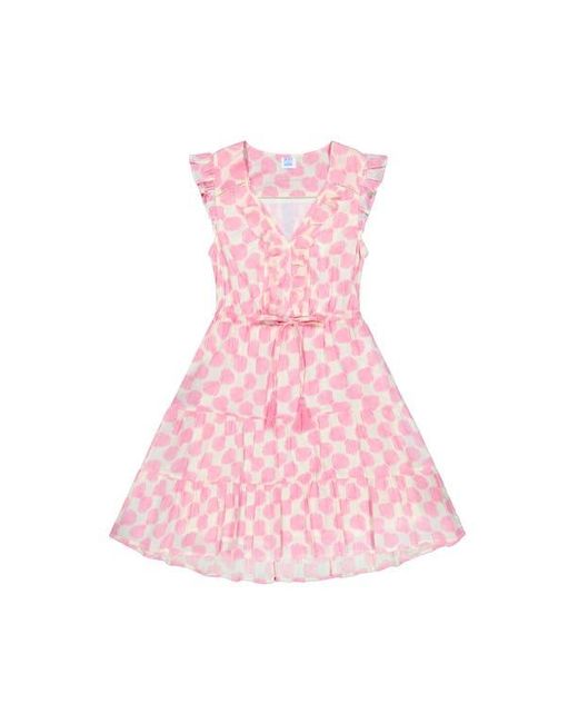 MER ST BARTH Pink Giselle Mini Dress