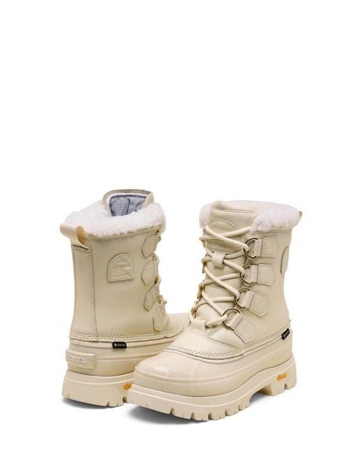 Sorel Natural Caribou Horizon Gtx Genuine Shearling Boot