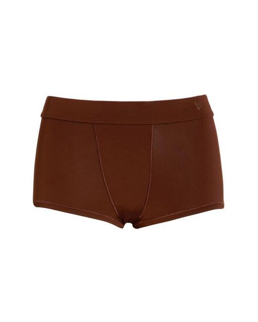 OXER Brown Luxe Bold Stretch Modal Boyshorts