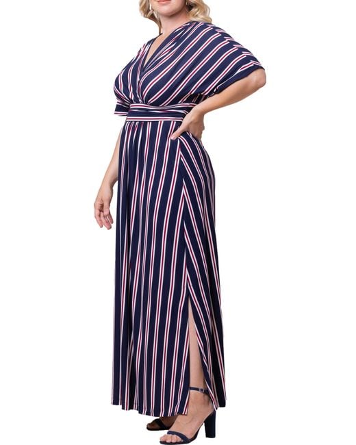 Kiyonna Purple Vienna Maxi Dress