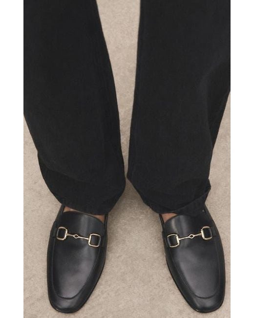 Mango Black Bit Loafer