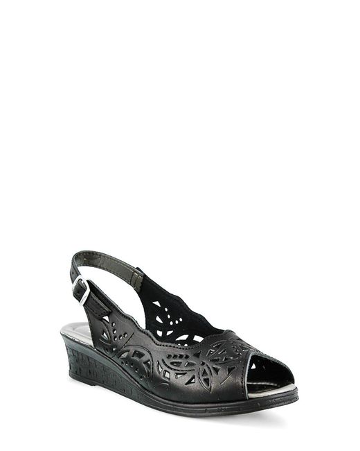 Spring Step Black Orella Slingback Sandal