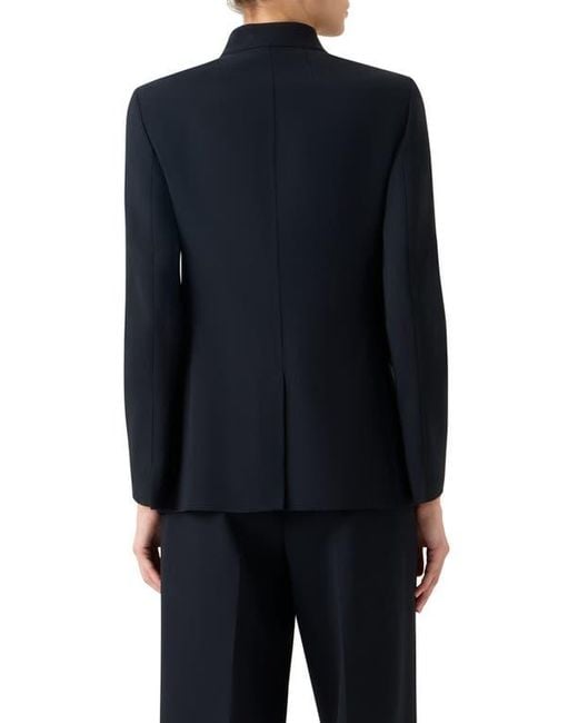 Akris Blue Kev Wool Blend Jacket