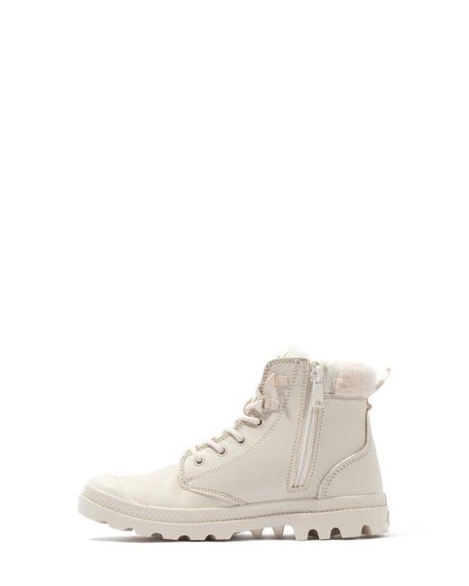 Palladium Natural Pampa Hi Faux Fur Lined Boot