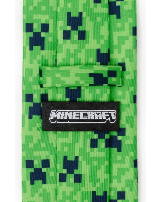 Cufflinks Inc. Green Minecraft Creeper Tie for men