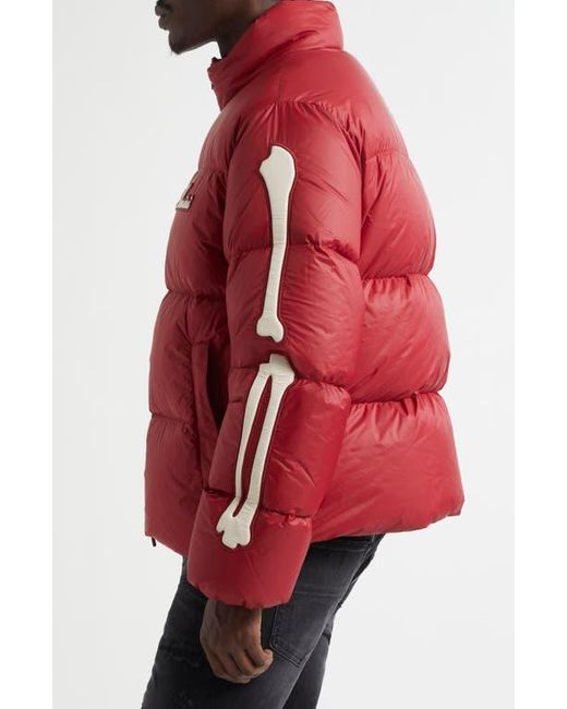 Amiri Red Bones Down Puffer Jacket for men