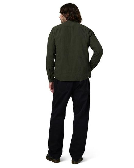 Joe's Jeans Black Chester Flannel Button-Up Shirt for men