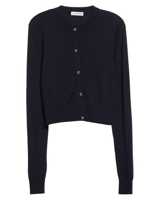 Altuzarra Blue Nemo Merino Wool Blend Cardigan