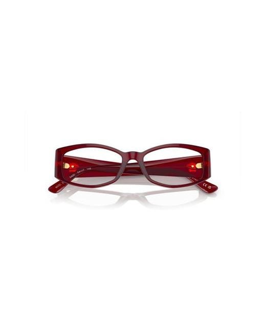 Versace Red 54Mm Irregular Optical Glasses