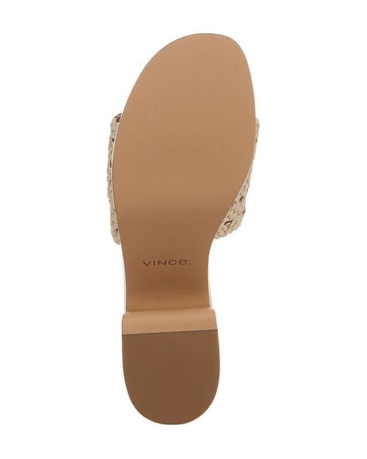 Vince Natural Margo Woven Platform Sandal