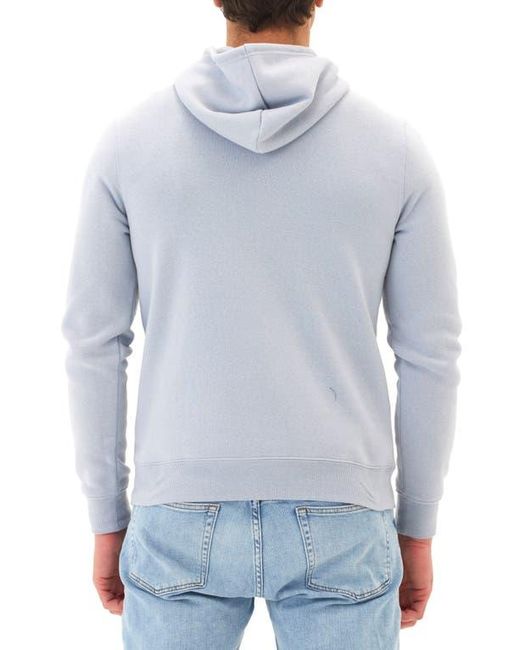 Threads For Thought Blue Fleece Pullover Hoodie for men