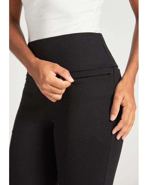 black skinny yoga dress pants LENA High Waist Yoga Pants - Black
