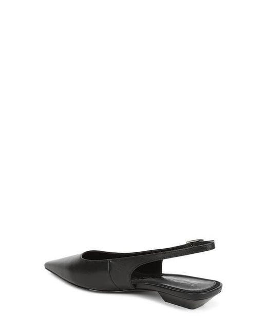 Sam Edelman Black Netty Slingback Pointed Toe Flat