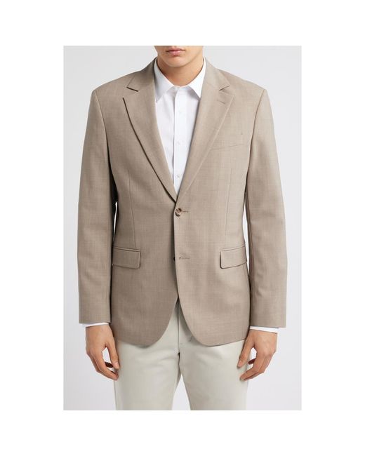 Nordstrom Brown Henrik Trim Fit Stretch Italian Wool Suit Separate Jacket for men