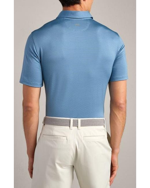 Rhone Blue Drive Time Performance Polo for men