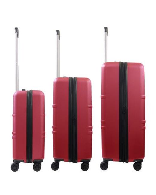 American Dreamliner Red 3-Piece Hardside Luggage Set 22.5, 26.5, 30