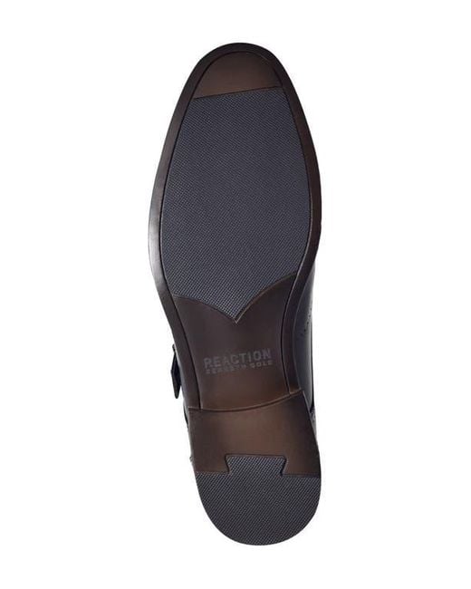 Kenneth Cole Black Cheer One Buckle Monk Shoe for men