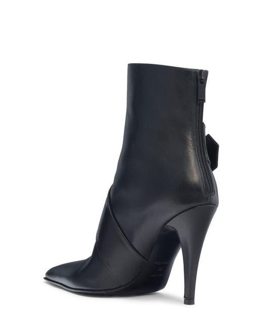 Alexander McQueen Blue Heron Pointed Toe Bootie