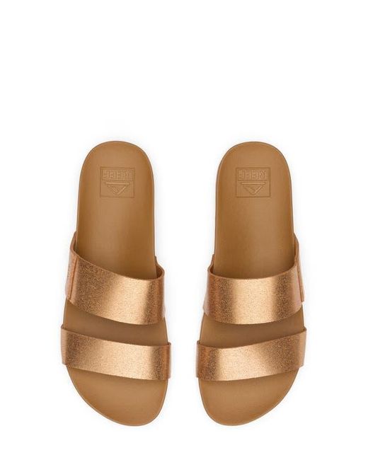 Reef Brown Cushion Bounce Vista Slide Sandal