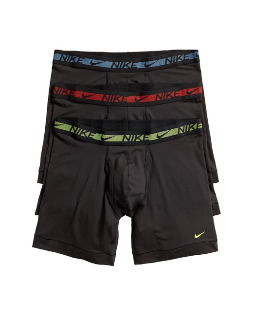 Nike Drifit Flex 3pack Performance Boxer Briefs in Black for Men Lyst