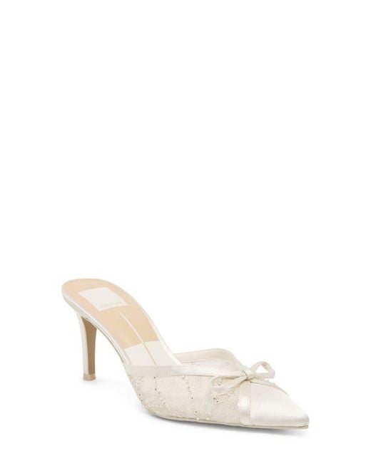 Dolce Vita White Emit Pointed Toe Pump