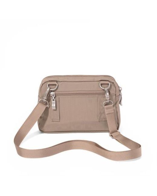 Baggallini Natural Trifecta Rfid Wallet Crossbody Bag